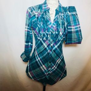 Women’s small Maurice’s plaid shirt